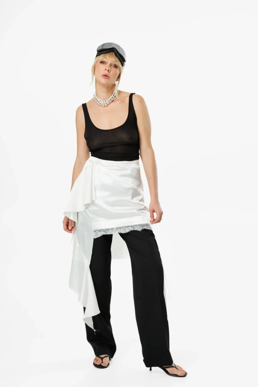 SATIN SKIRT